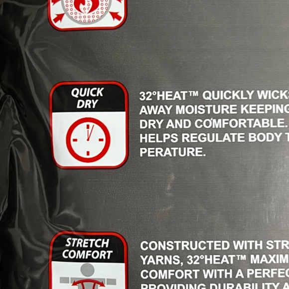 32 Degree Heat Men’s Long Sleeve Crew Neck - Picture 7 of 8